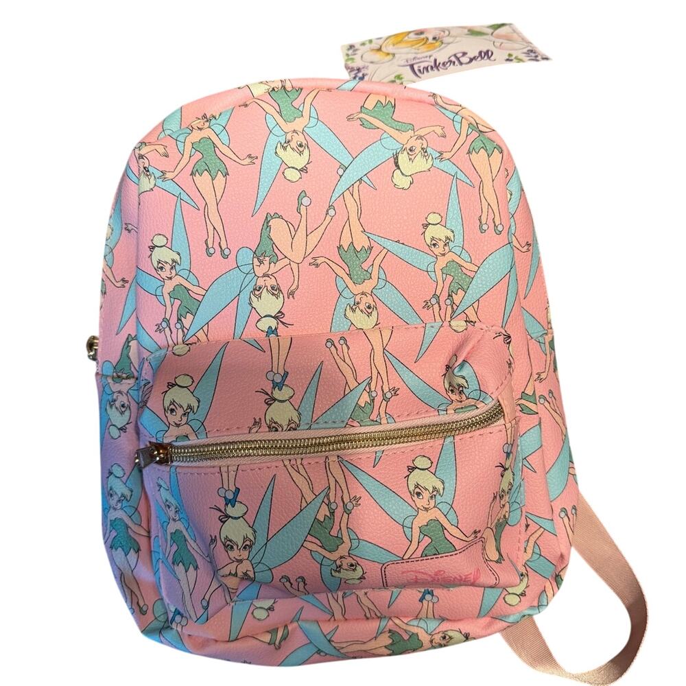 Disneys Tinker Bell All Over Print Mini Backpack NWT